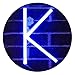 LED Neon Letter Light, USB Battery Operated Marquee Letter Sign for Night Light Bright Lamp Words for Home, Hotel, Indoor Wall Decor-blue Letter K