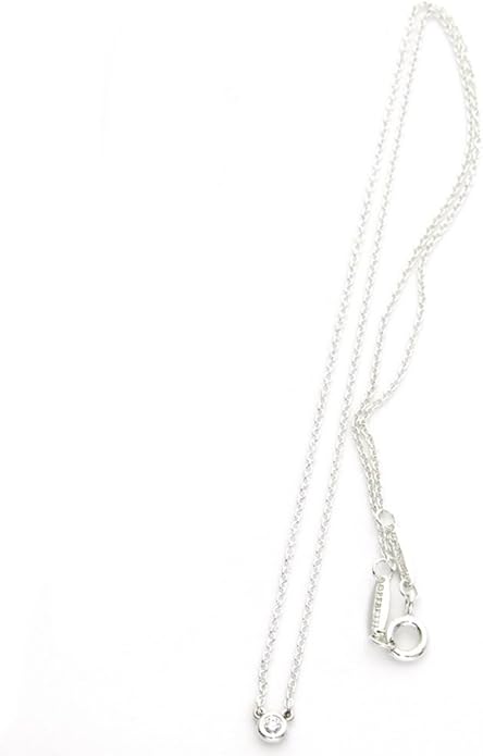 Amazon ティファニー Tiffany ダイヤモンド 0 03ct スターリング シルバー エルサ ペレッティ ダイヤモンド バイ ザ ヤード ペンダント ネックレス 並行輸入品 ネックレス 通販