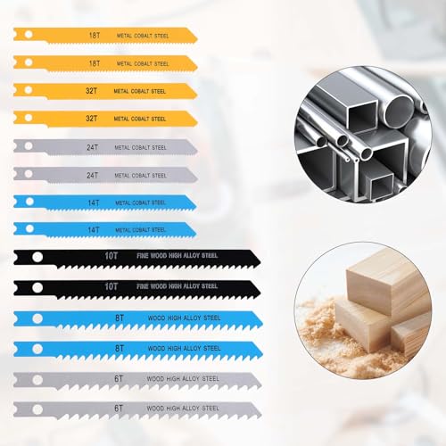 14PCS Universal Jig Saw Blade Set for Wood U-Shank Jig Saw Blade photo 12