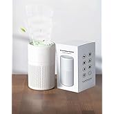 HomeBeyond HEPA Air Purifier for Bedroom with Aromatherapy Sink, 3-in-1 Filter for Pet Hair, Dust, Smoke, Portable Desk Filter for Small Room Up to 215 Ft², 360° intake Air & USB Cable, White