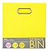 Modern Littles Sweets Folding Storage Bin, Solid Yellow