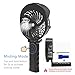 HandFan Personal Misting Fan, 55ml Large Water Tank, Portable Handheld Rechargeable Mister Fan, 180 Foldable, 3 Speeds, for Travel, Beach, Outdoors (Black)
