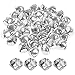 Pengxiaomei 1 Inch Craft Bells, Silver Jingle Bells Bulk for Christmas Festival Decorations (40 Pcs)