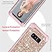 Hekodonk Compatible with Galaxy Note 8 Case, 3D Luxury Sparkle Glitter Shiny Heavy Duty Shockproof Full-Body Protective Cover High Impact Hybrid Case for Samsung Galaxy Note 8 - Bling Rose Gold