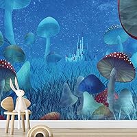 Wall Mural Foggy Forest Removable Self-Adhesive Wallpaper Wall Decoration for Bedroom Living Room - 66x96 inches