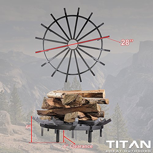 Titan 28" Wagon Wheel Fire Grate
