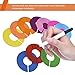 50 Pieces Colored Blank Closet Size Dividers Round Clothing Rack Dividers with Marker Pen