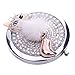 Generic 3D Handmade Metal and Alloy Compact Mirror for Women Wedding Gifts Mirror with Cute Fox Animal Double Sides with a Enlarge Glass