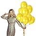 Treasures Gifted Metallic Yellow Balloons 100 Pack - Mustard Yellow Balloons - Globos Amarillos - Gold Party Supplies - 12 Inch Latex Baloons Party Decorations