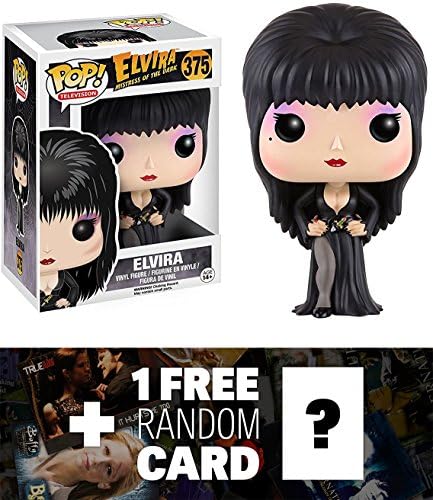 Elvira: Funko POP! x Elvira, Mistress of the Dark Vinyl Figure + 1 FREE American TV Themed Trading Card Bundle (112017)