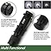 Small Pocket LED Tactical Flashlights - EcoGear FX E300 - 3 Light Modes, Adjustable Zoom, Water Resistant with Attached Belt Clip - Mini EDC Flashlight That Makes Great Gifts for Men