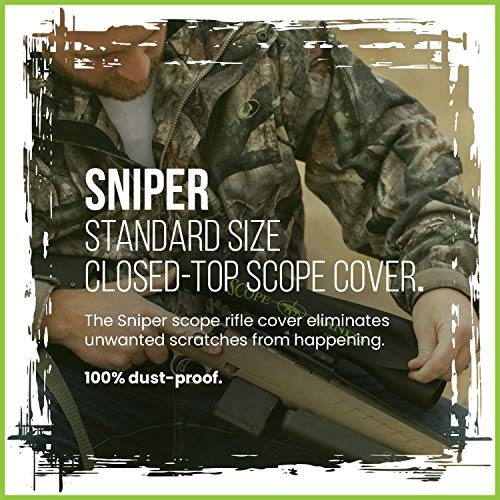 Sniper Universal ClosedTop Rifle Scope Covers are Stretch Fit, 100
