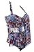 American Trends Women's Plus Size High Waist Fringe Bikini Retro Swimwear Swimsuit