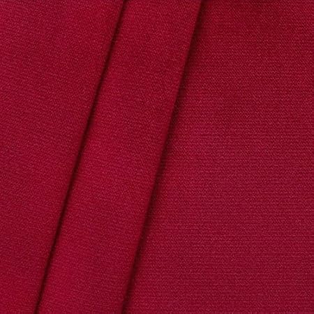 STOFFKONTOR Polsterstoff Möbelstoff Samt-Optik Meterware Purpur-Rot