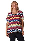 Plus Size Women's Short Sleeve TUNIC with Lace Detail Hem