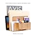 MobileVision Bamboo Caddy Add-On for File Folder Desktop Organizers; Compartment & storage space fits pens, pencils, keys, & other stationary items