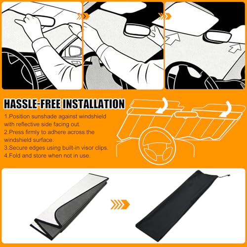 Sun Visor for VW Tiguan 2020-2025 Foldable Front Windshield Interior Thermal Insulation UV Protection Privacy
