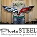 C6 Corvette Crossed flag Wall Emblem Large Metal Art 05-13 Full 32