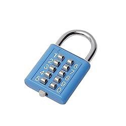 MroMax 1Pcs 10-Digit Combination Padlock Push
