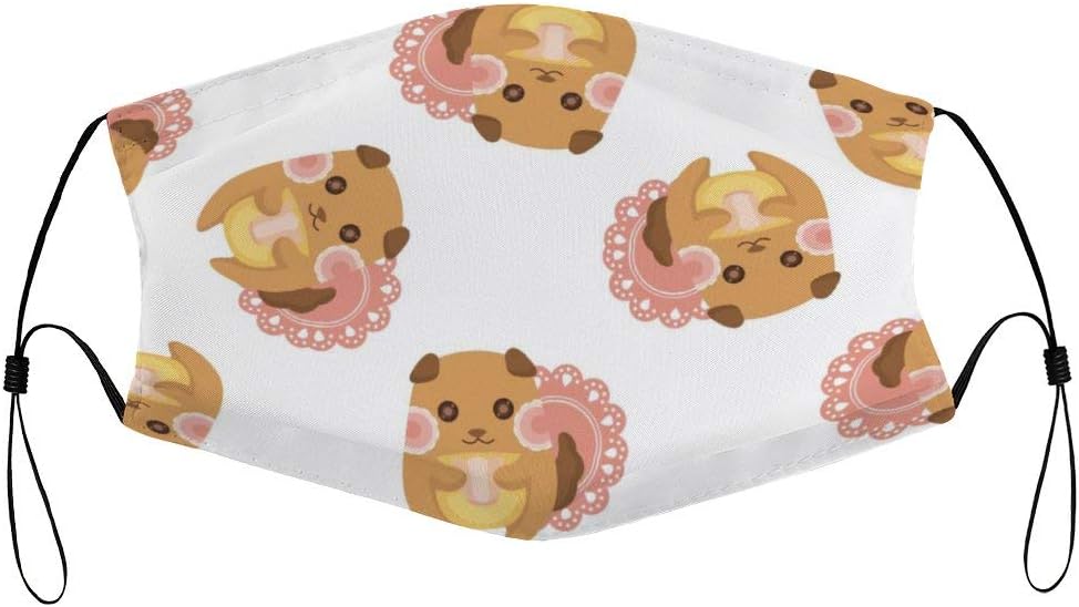 Kids Girls Boys Adjustable Face Protection Washable Reusable Novelty Cute Animal Figure Squirrel Face Decoration