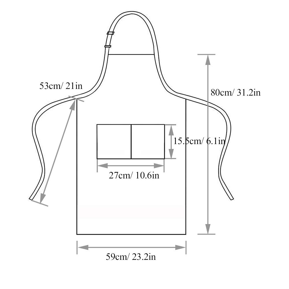 Jespekerere Apron with Pockets Black Cooking Bib Apron for Chefs Men Women on Kitchen Studio Restaurant 1 PCS 60x70CM (23.6 x 27.6 inch)