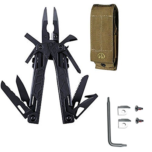 Leatherman 831625 OHT Black Multipurpose Multi-Tool With Brown Molle Sheath + Leatherman Regular Wire Cutter Inserts