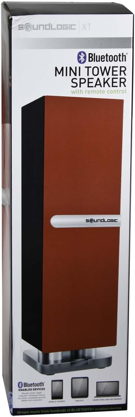 soundlogic bluetooth mini tower wireless speaker