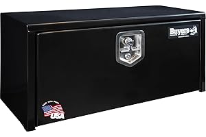 Buyers Products 1703353 Black Steel Underbody Truck Box with Lockable T-Handle Latch, 14 x 12 x 30 Inch, Made In The USA, Too