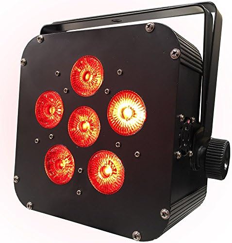 16 Hour LED Battery Powered Wireless DMX - 6x5w RGBAW - LED Up Light - Weddings - Stage Light - Dj Light