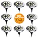 Solar Ground Lights - 8 LED Solar Garden Lights Outdoor Waterproof Sidewalk Disk Lights Solar Powered Landscape Lighting for Lawn Patio Pathway Yard Deck Walkway Flood Lights (8 Packs Warm White)