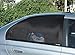 M/Car Window Sun Shades for Baby (12 Sizes) - Back Seat Stretchy Mesh Sock Style Heat Blockers for Side Windows, Protects from Sun, Bugs, UV & Ensures Privacy, 2-Pack by Qualizzi