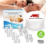 Joruby Advanced 2-in-1 Anti Snoring Device and Air Purifier - Snoring Solution Snore Nasal Dilators - Nose Vents Clip Snore Stopper to Ease Breathing for Natural and Comfortable Sleep (white-2pack)