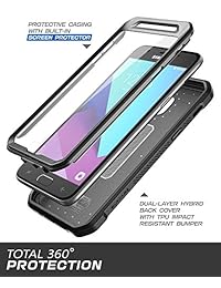 Funda para Galaxy J7 2018, SUPCASE Unicorn Beetle Pro Series con carcasa resistente y protector de pantalla integrado para Galaxy J7 2018, no compatible (J7 Pro 2017 SM-J730) (negro)