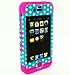 Cell Armor IPHONE4G-RSNAP-TE432 Rocker Snap-On Case for iPhone 4/4S - Retail Packaging - White and Yellow Dots on Blue