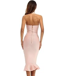 whoinshop Women’s Halter Fishtail Mermaid Bodycon
