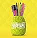 Mustard Pen Holder Pot - Green Seriously Tropical (M16061A)