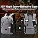 Laptop Backpack, Business Travel Anti Theft Water Resistant Back Bag for Women & Men with USB Charging Port, Slim Durable Computer Backpack Fits 15.6 Inch Laptops & Notebook (Grey)