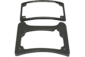 BILLET PROOF DESIGNS Custom Dynamics BLACK Turn Signal Eliminator Kit™ for Harley Touring Models - LED illuminated, curved license plate frame and tail light mount