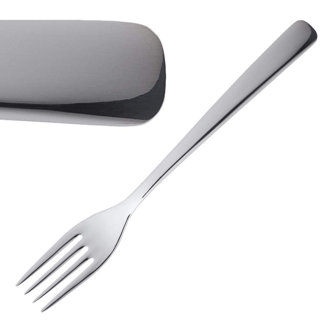 Elia Virtu Dessert Fork 18/10 Stainless Steel. Pack quantity: 12