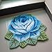 USTIDE Handmade Rose Thick Antiskid Polyester Area Carpet/Area Rug Washable Doormat 31.49 Inch x 23.62Inch