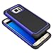 Galaxy S7 edge Case, Bestselling Shop Shock Absorbing Hybrid Rubber Plastic Impact Defender Rugged Slim Hard Case Cover Shell For Samsung Galaxy S7edge S VII G935 GS7edge (Blue/Black)