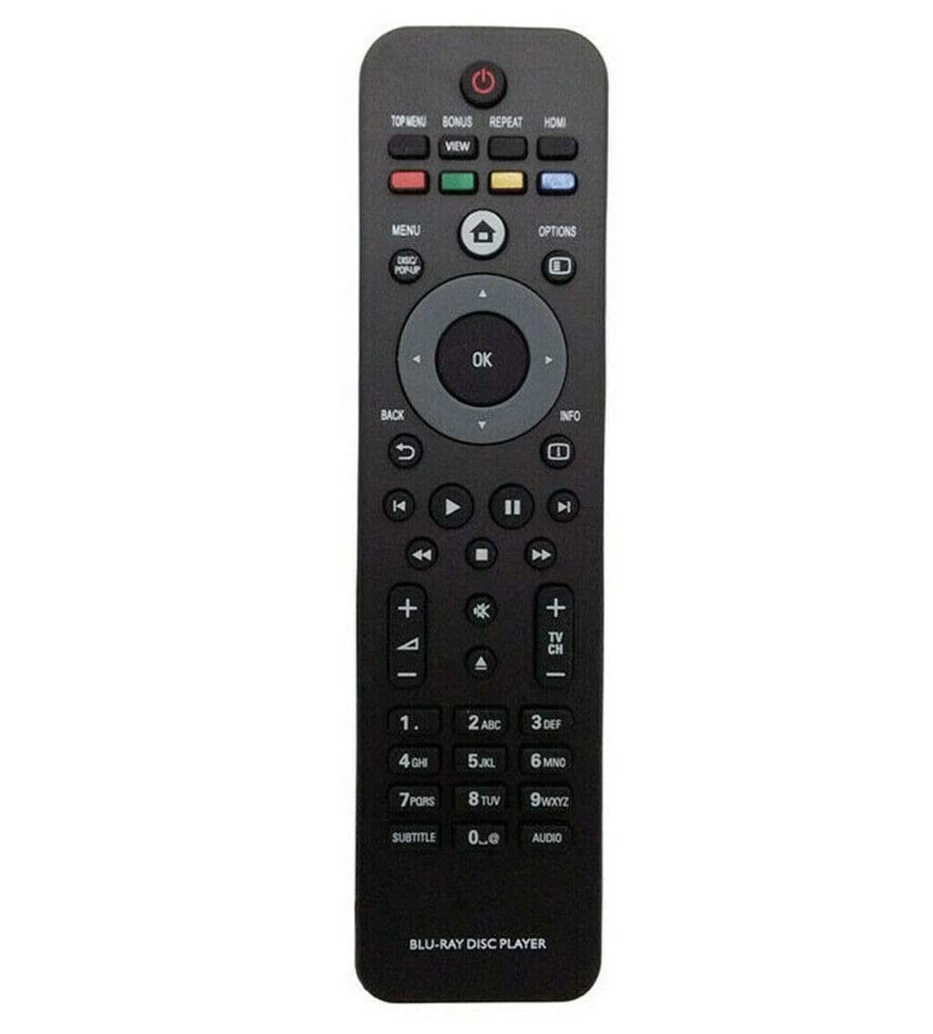 AULCMEET Replacement DVD Recorder Remote Control Compatible with Philips Blu-Ray Disc Player BDP3000 BDP2850 BDP2500 BDP2700 BDP2700/05 BDP2800