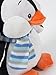HollyHOME Stuffed Penguin Plush Penguin Plush Toy Christmas Toys 11 Inches White
