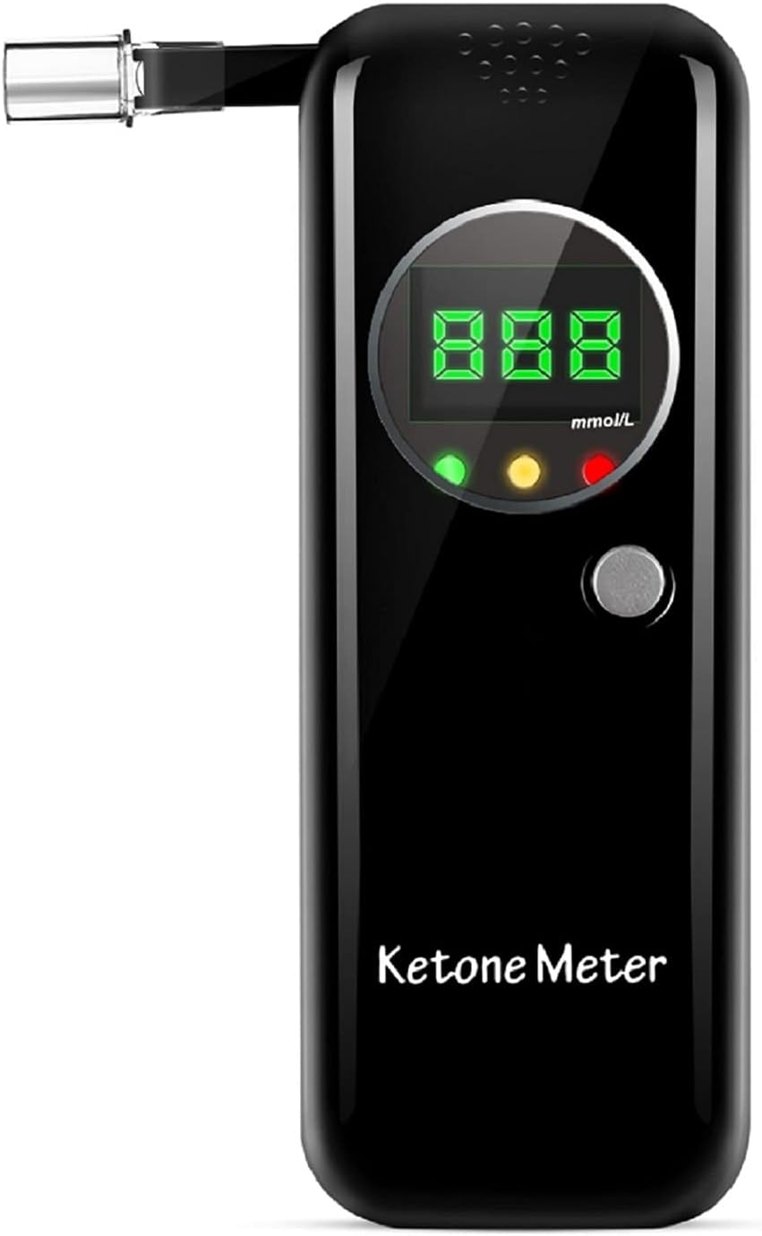 Coolker Ketone Meter Digital LCD Displays Testing with 10Pcs Replaceable Mouthpieces