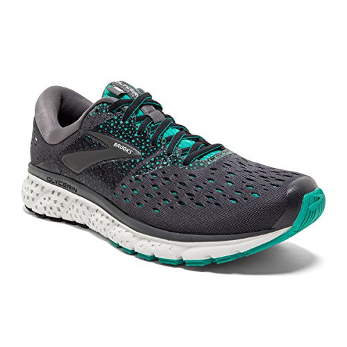 Brooks Womens Glycerin 16 - Ebony/Green/Black - B - 10.0 (Best Lightweight Marathon Running Shoes)