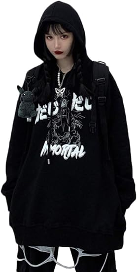 Amazon ｊｑｂｆｌパーカー レディース ゆったり 長袖 フード付き トレーナー ショート丈 へそ出し トップス 韓国ファッション プルオーバー パーカー Bf風 ダンス 原宿系 アウター 秋 トレーナー パーカー 通販