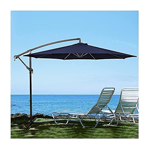 Hepoe 10ft Offset Patio Umbrella Outdoor Cantilever Patio Market