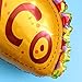 Amosfun 6pcs Taco Mylar Balloons Taco Foil Balloons Aluminium Film Balloon for Birthday Wedding Baby Shower Mexican Fiesta Party Decorations