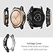 Simpeak Case Compatible with Galaxy Watch 42mm, Pack of 4, Soft Bumper Frame Protective Cover, Black/Space Grey/Gold/Clear