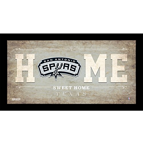 NBA San Antonio Spurs Home Sweet Home Sign, 6 x 12", Silver